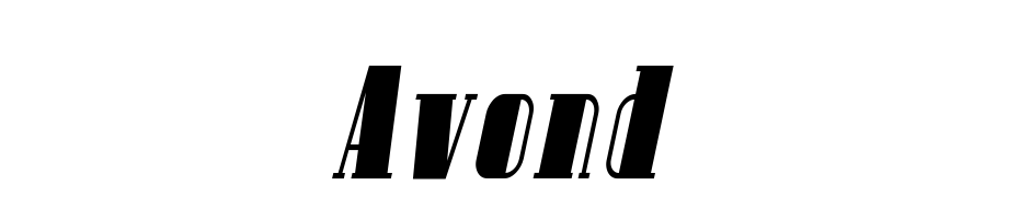 Avondale Cond Italic cкачати шрифт безкоштовно